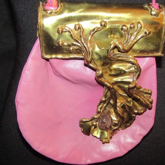 VINTAGE COPA COLLECTION Amethyst Pink Lth Handbag - Picture 6 of 7